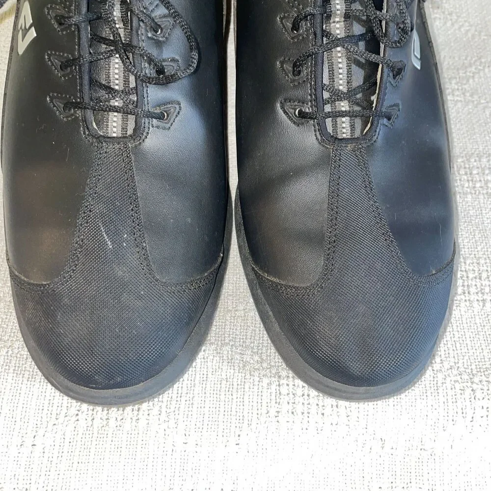 Footjoy Men’s Golf Shoes Size 13 M Black Silver Athleisure Activewear